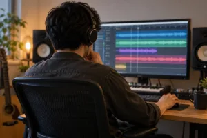 どのテイクを残す？演奏のよさを消さない編集【音源づくり3】をイメージした場面